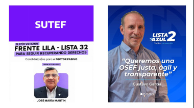 OSEF: SUTEF quiere retener la conducción y la Lista 2 Azul busca el cambio